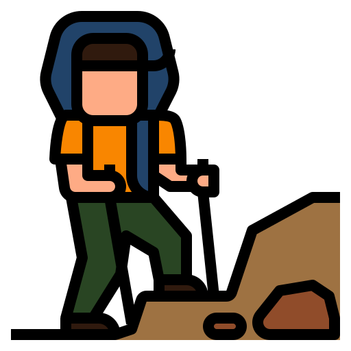 alpinista dDara Lineal Color icono