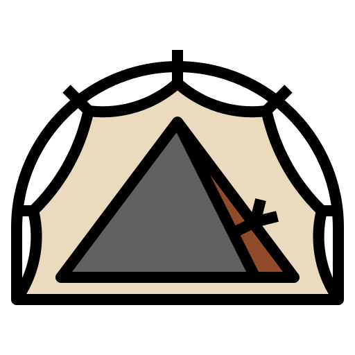 텐트 dDara Lineal Color icon