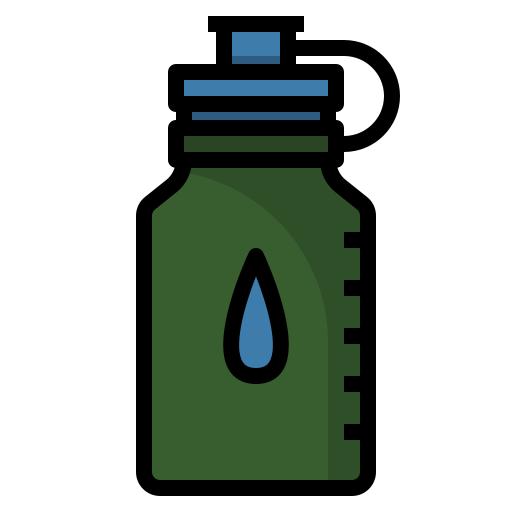 butelka wody dDara Lineal Color ikona