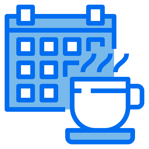 Calendar Payungkead Blue icon