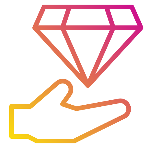 Diamond Payungkead Gradient icon