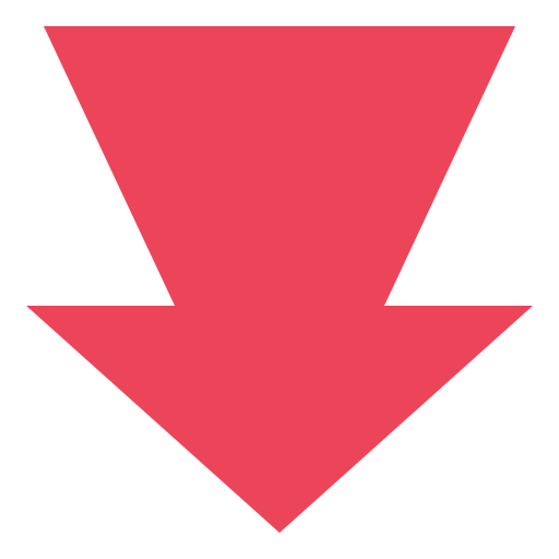 Down arrow Payungkead Flat icon