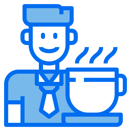 Coffee cup Payungkead Blue icon