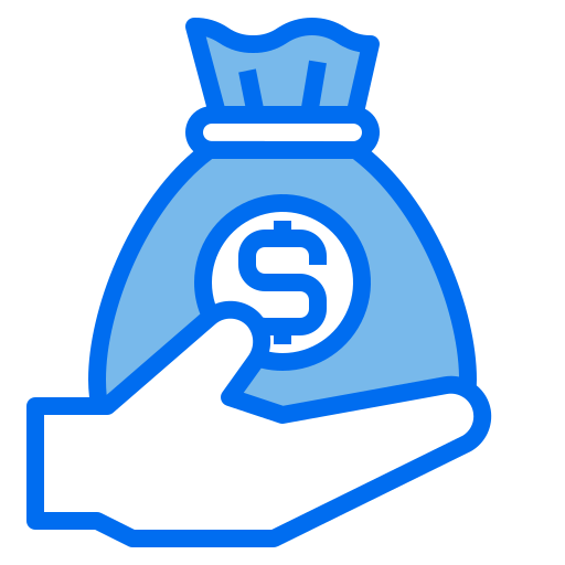 Money bag Payungkead Blue icon