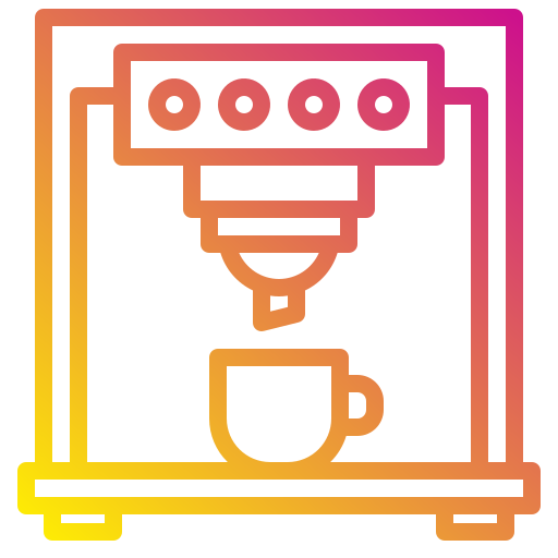 macchina per il caffè Payungkead Gradient icona