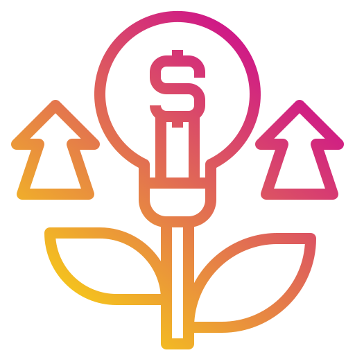 croissance Payungkead Gradient Icône