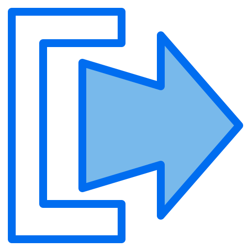 ログアウト Payungkead Blue icon