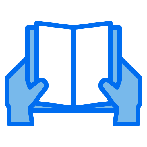 livre ouvert Payungkead Blue Icône