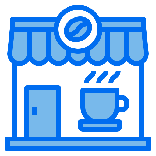 coffeeshop Payungkead Blue icoon