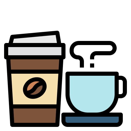 Coffee cup Payungkead Lineal Color icon