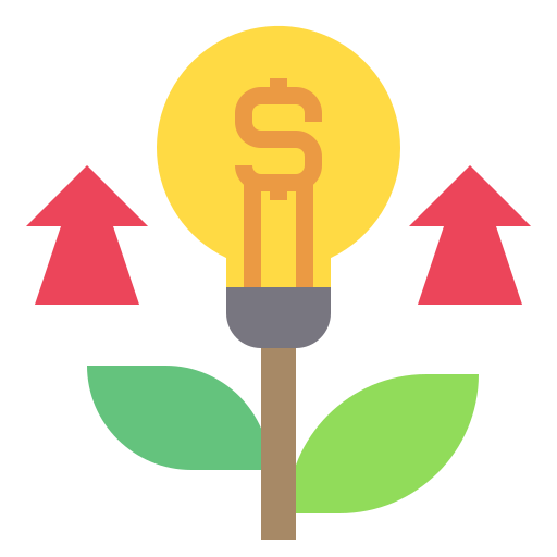 Growth Payungkead Flat icon