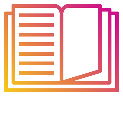 Open book Payungkead Gradient icon