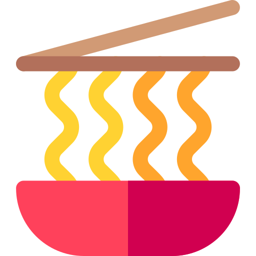 麺 Basic Rounded Flat icon