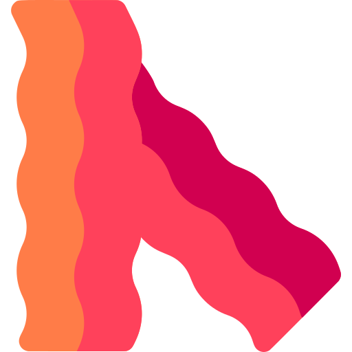 Bacon Basic Rounded Flat icon