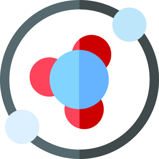 atomare struktur Basic Rounded Flat icon