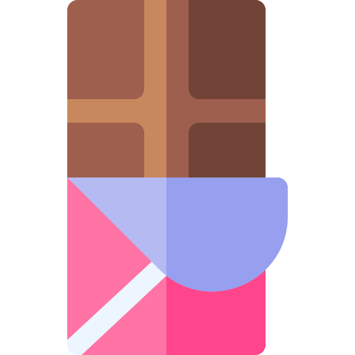 barre de chocolat Basic Rounded Flat Icône