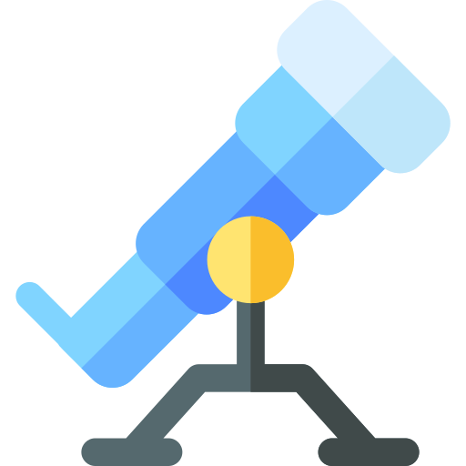 teleskop Basic Rounded Flat icon