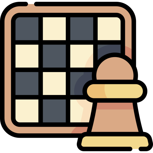 Chess board Kawaii Lineal color icon