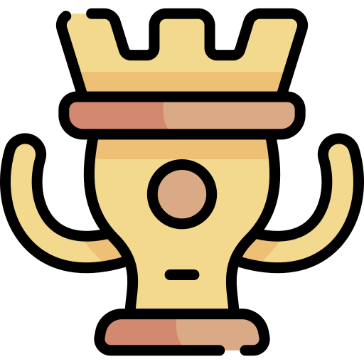 trofeo Kawaii Lineal color icono
