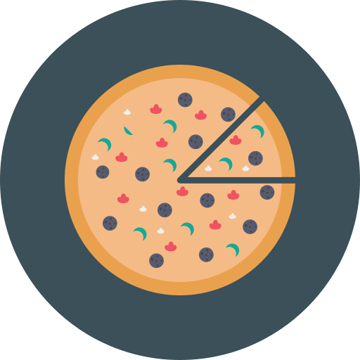 pizza Dinosoft Circular icono