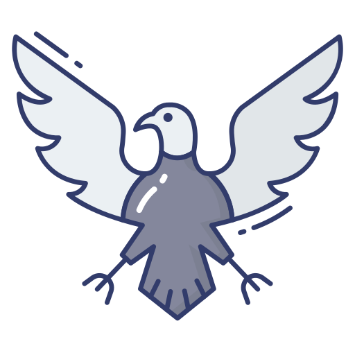 Águila Dinosoft Lineal Color icono
