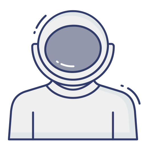 Astronaut Dinosoft Lineal Color icon