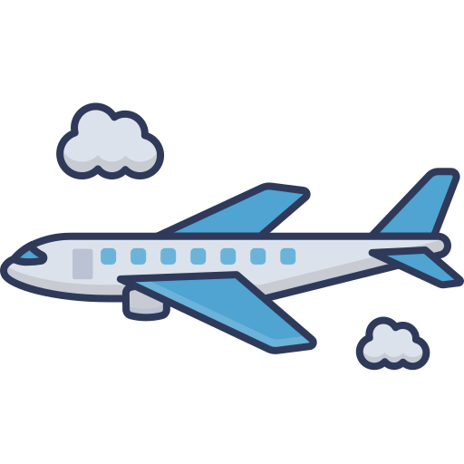 Airplane Dinosoft Lineal Color icon