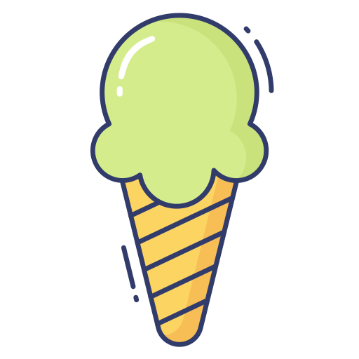 cono gelato Dinosoft Lineal Color icona