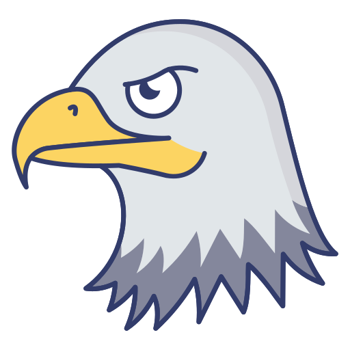 Águila Dinosoft Lineal Color icono