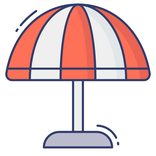 ombrellone da spiaggia Dinosoft Lineal Color icona