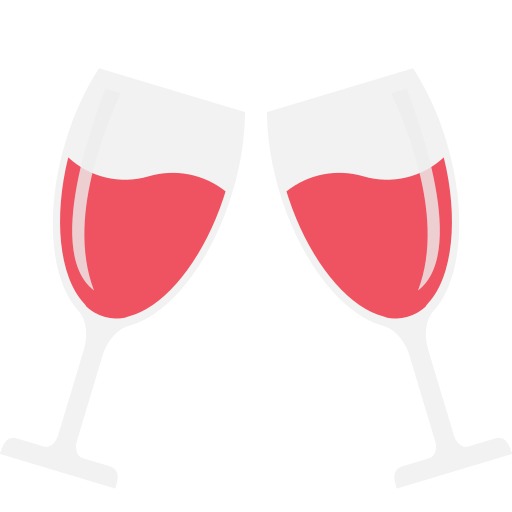 copa de vino Dinosoft Flat icono