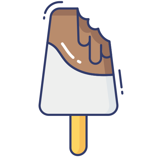 palito de helado Dinosoft Lineal Color icono
