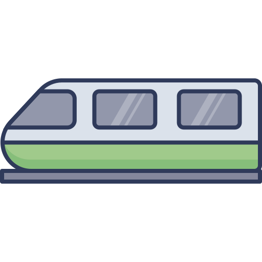 train Dinosoft Lineal Color Icône