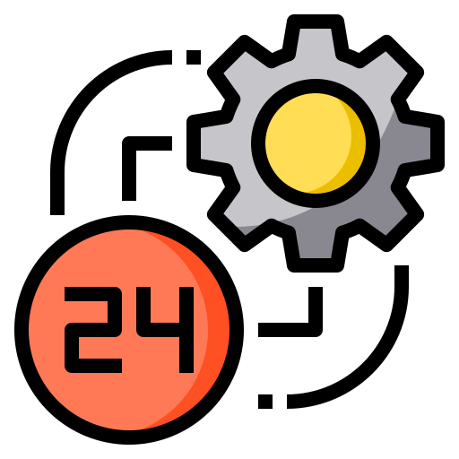 24 시간 Phatplus Lineal Color icon