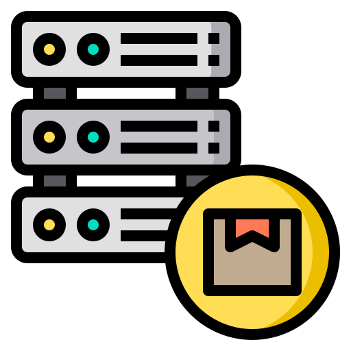 Server Phatplus Lineal Color icon
