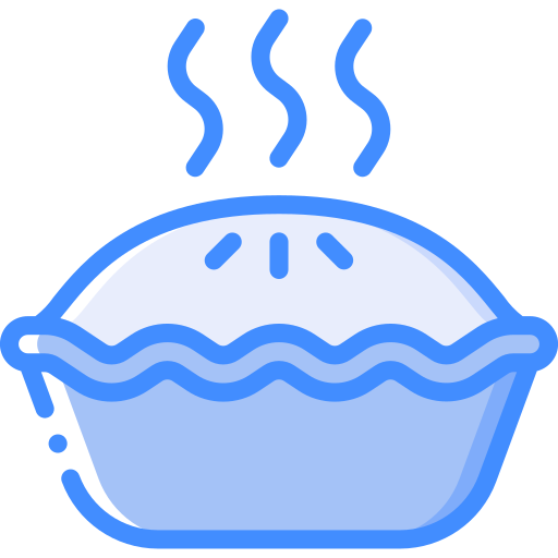Pie Basic Miscellany Blue icon