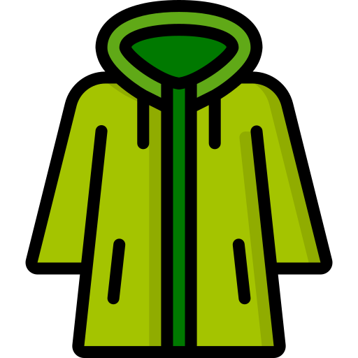 Raincoat Basic Miscellany Lineal Color icon