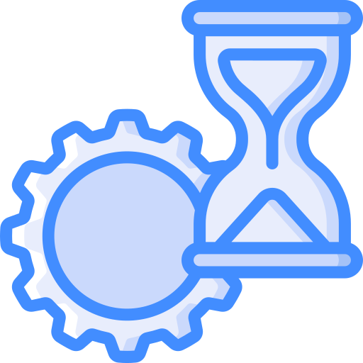 Hourglass Basic Miscellany Blue icon