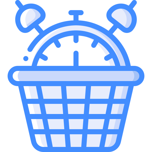 Basket Basic Miscellany Blue icon