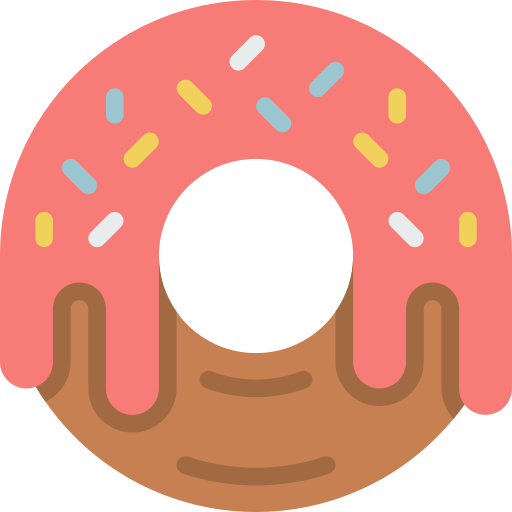 donut Basic Miscellany Flat icoon
