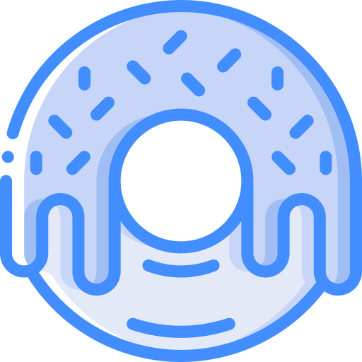 도넛 Basic Miscellany Blue icon