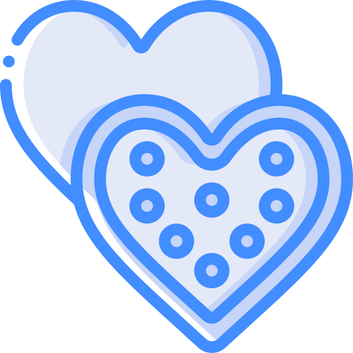 corazón Basic Miscellany Blue icono