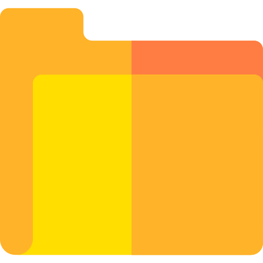 cartella Basic Rounded Flat icona