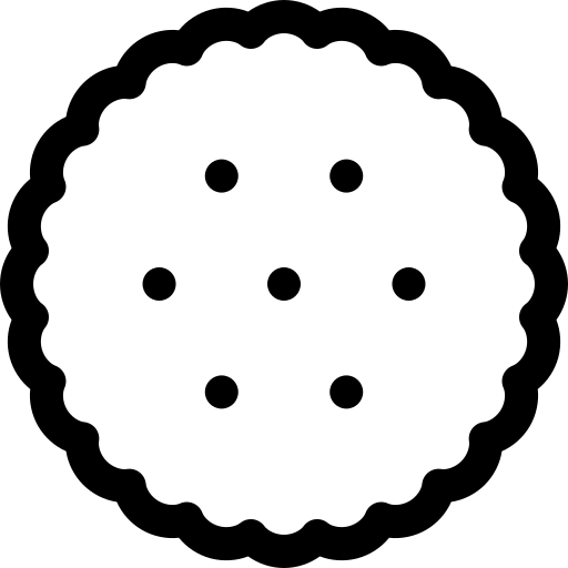 biscuit Basic Rounded Lineal Icône