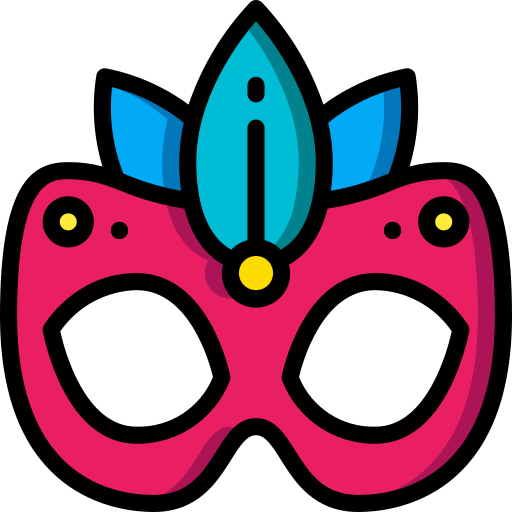 máscara de carnaval Basic Miscellany Lineal Color icono