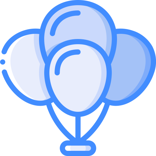 Balloons Basic Miscellany Blue icon
