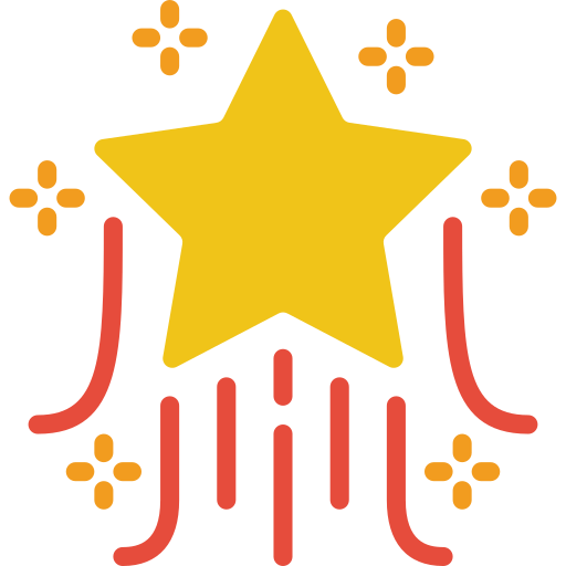 gwiazda Basic Miscellany Flat ikona