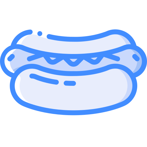 hotdog Basic Miscellany Blue ikona