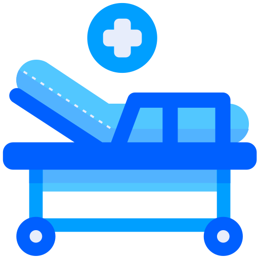 Łóżko szpitalne Generic Blue ikona