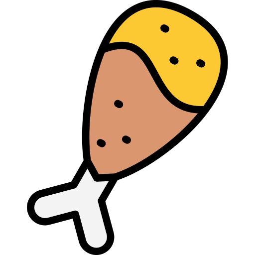 치킨 Generic Outline Color icon